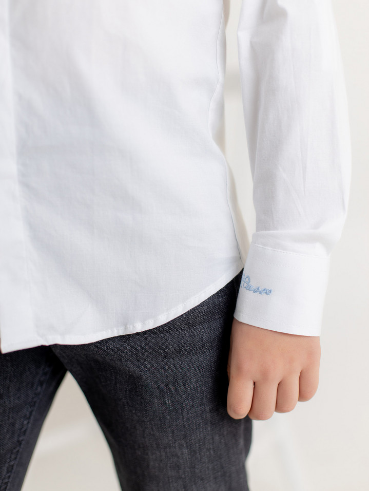 Классическая белая рубашка для мальчика