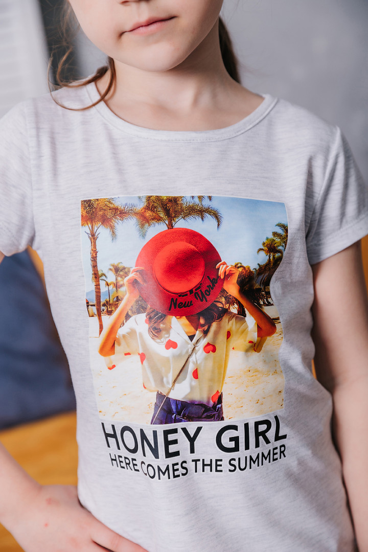 Футболка "Honey girl" для девочки
