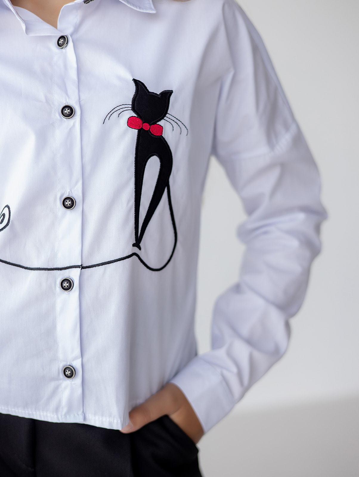 Рубашка "Кошка"  для девочки