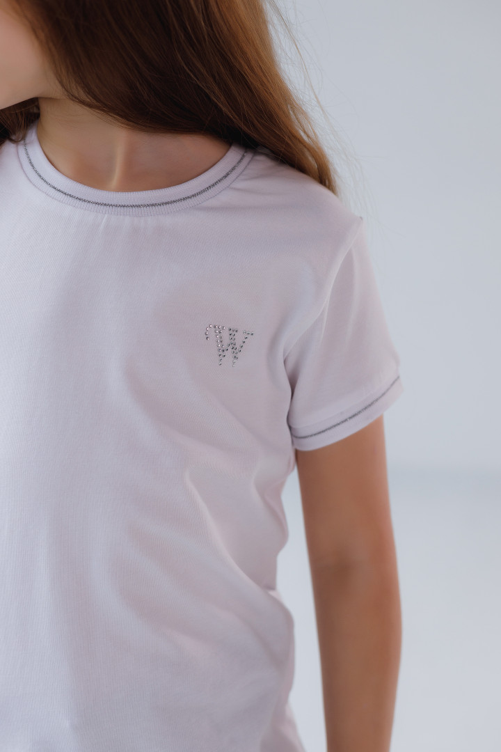 Класична футболка WHITE для дівчинки