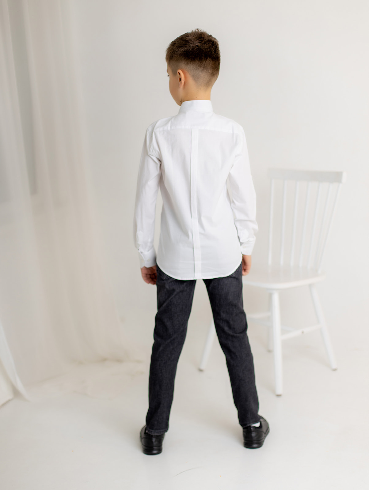 Класична біла сорочка для хлопчика